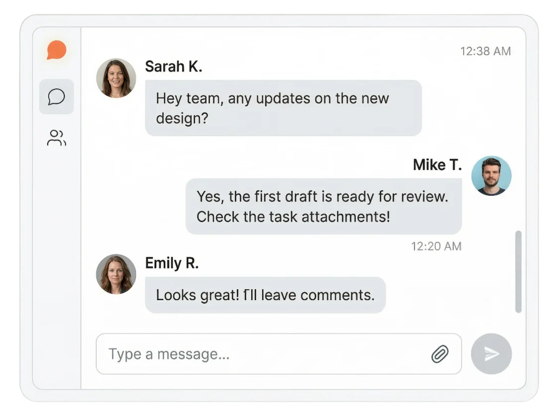Team Chat Screenshot