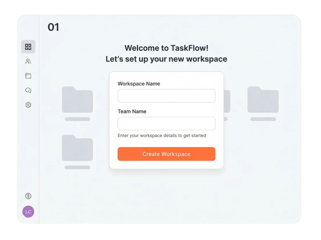 Create Workspace Screenshot