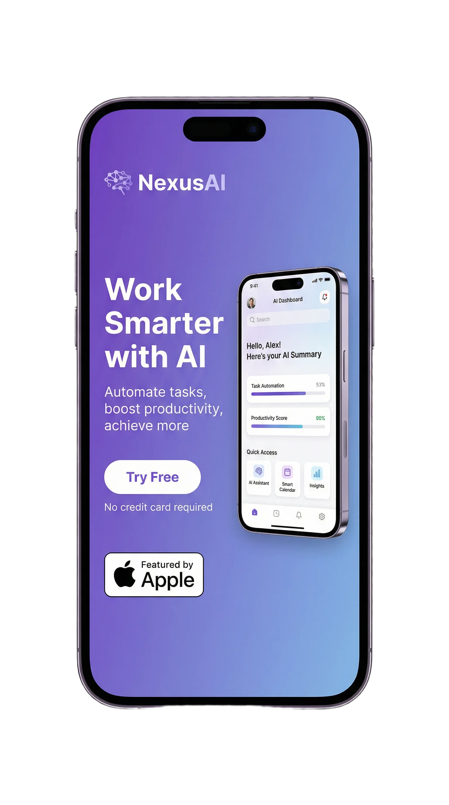 NexusAI landing page