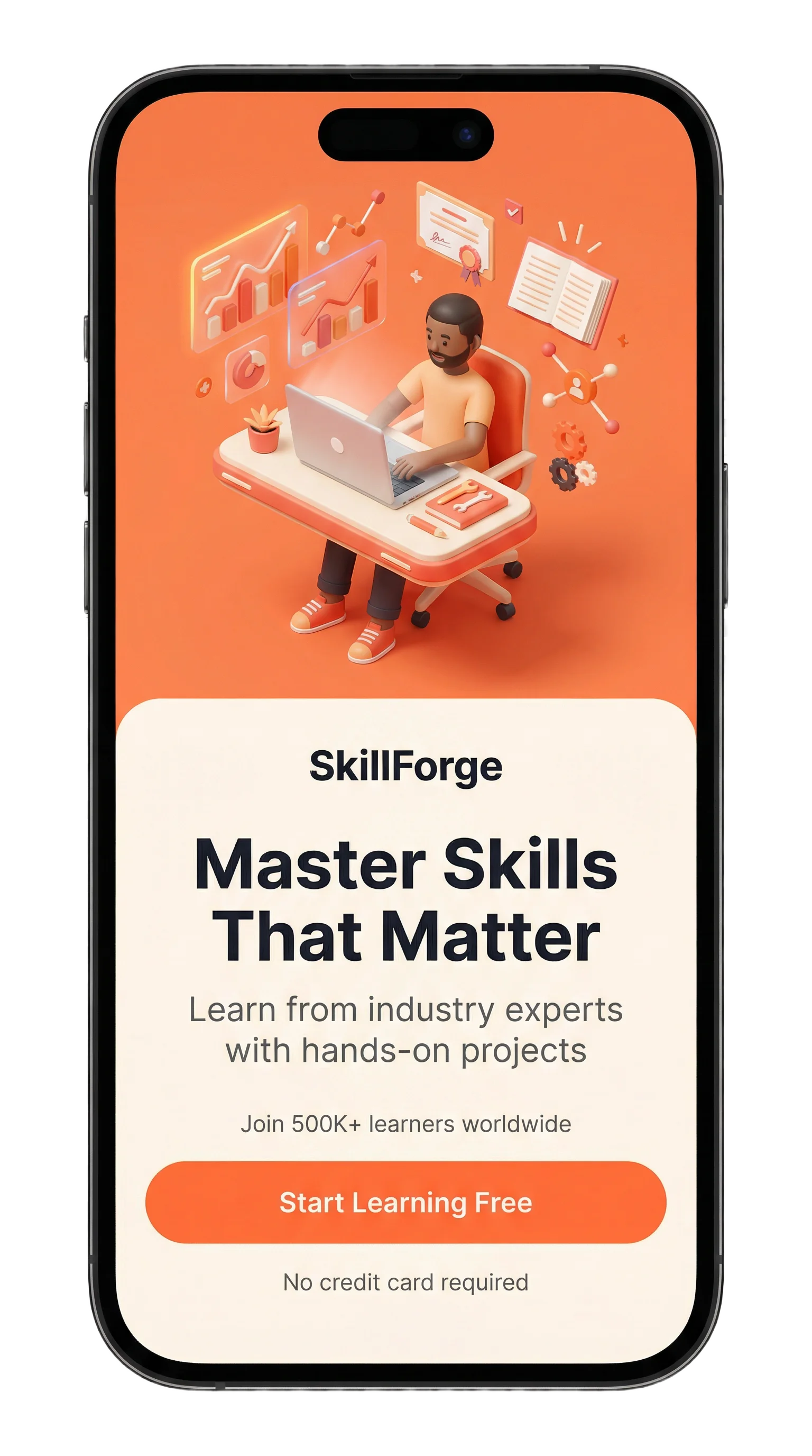 SkillForge landing page