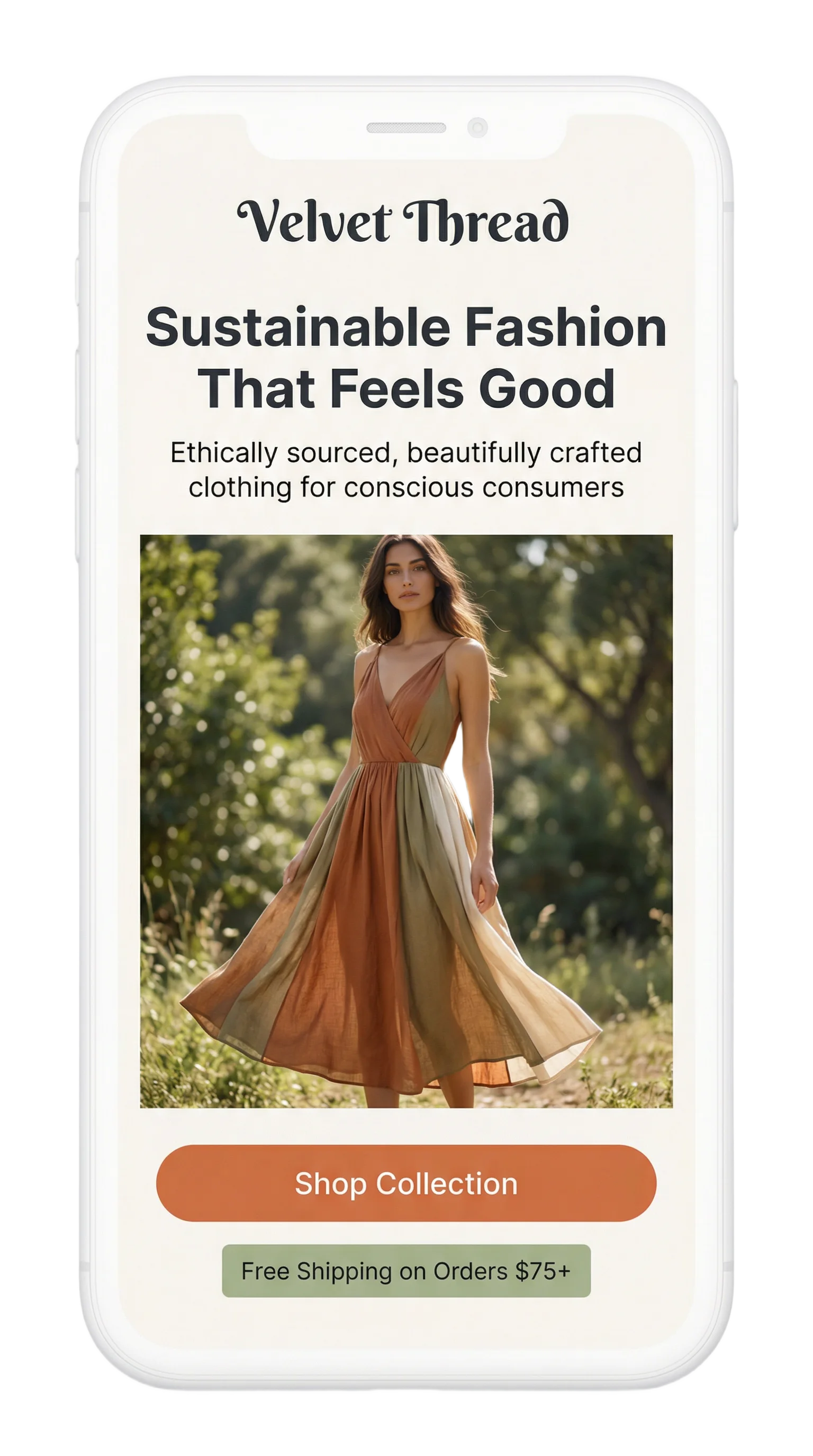 Velvet Thread landing page